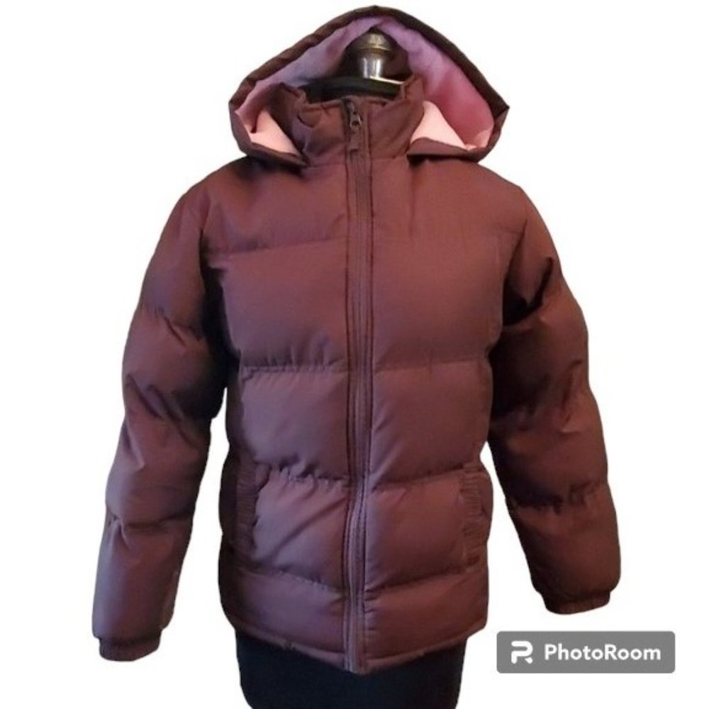 Brown Puffer Coat - Cherokee - Girls L /10-12